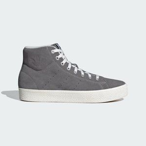 NWT Adidas Originals Stan Smith CS Mid Men's Shoes - Grey/White - IE9916